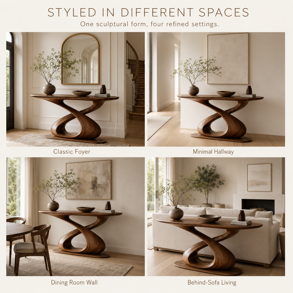 Celine Sculptural Hall Console Table - product image 11