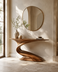 Dune Organic Wood Console Table - main view