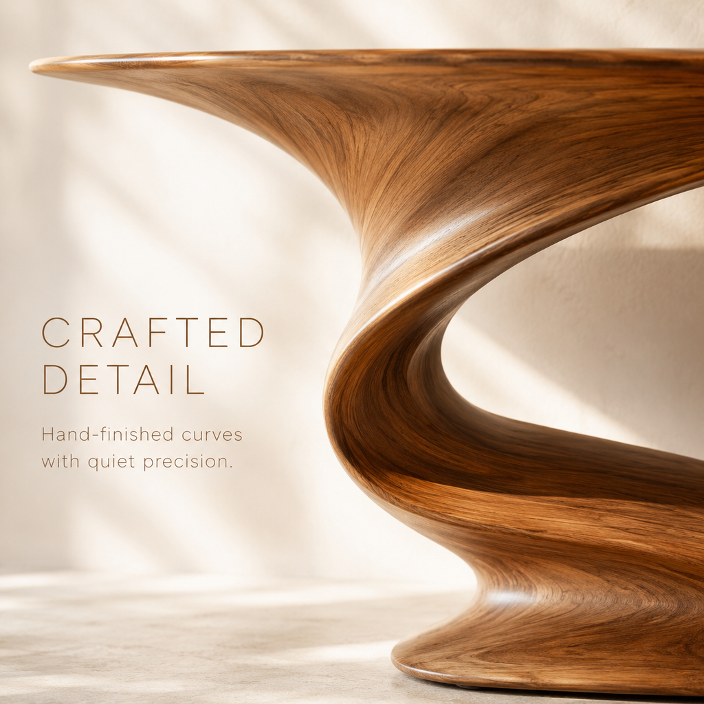 Dune Organic Wood Console Table - product image 06