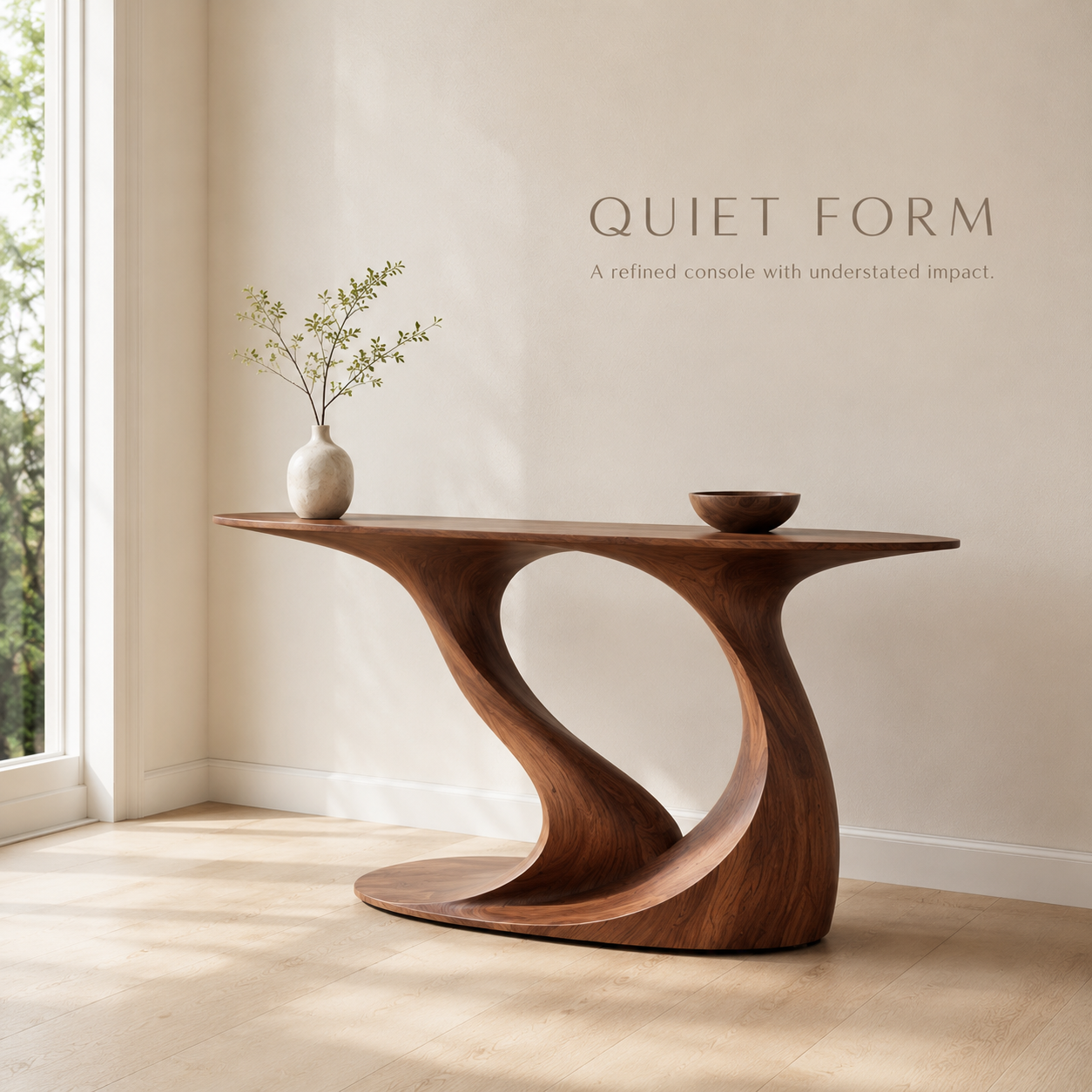 Eira Rounded Entry Console Table - product image 03