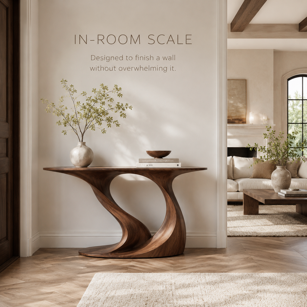 Eira Rounded Entry Console Table - product image 04
