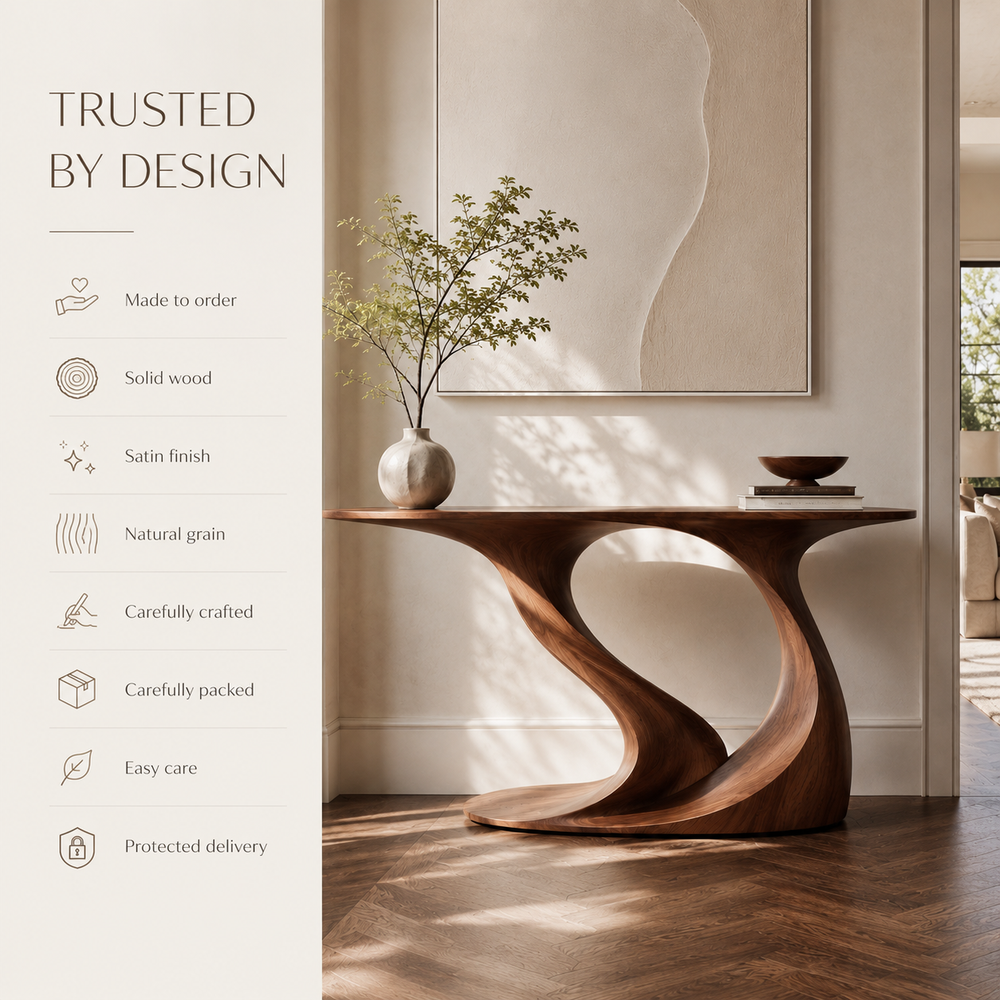 Eira Rounded Entry Console Table - product image 08