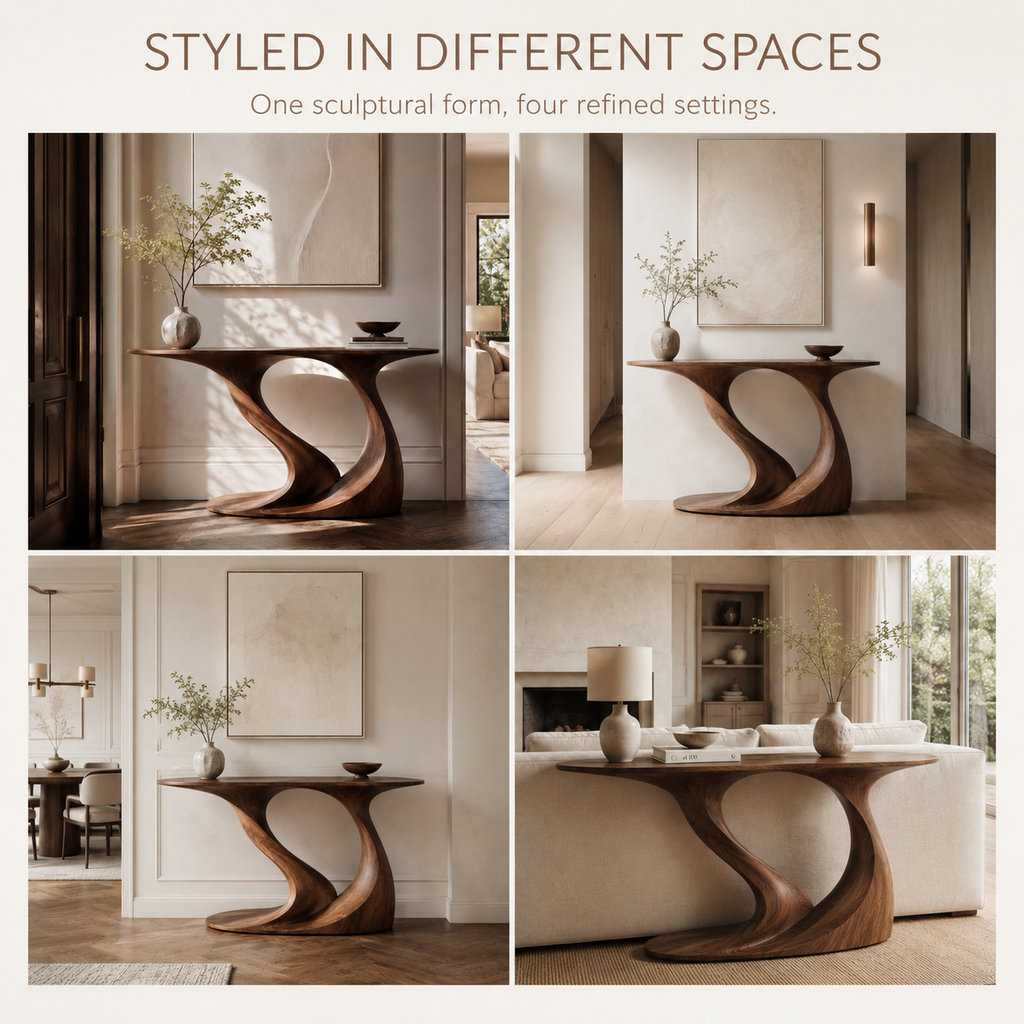 Eira Rounded Entry Console Table - product image 09