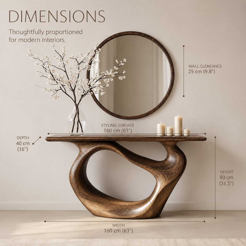 Aurelle Sculptural Console Table - product image 08