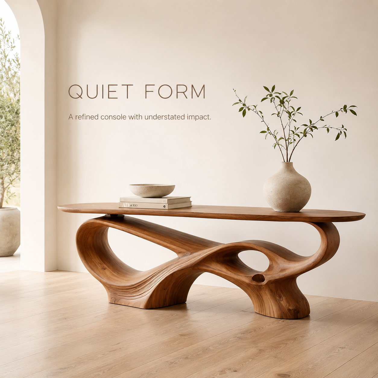 Caldera Organic Hall Console Table - product image 03