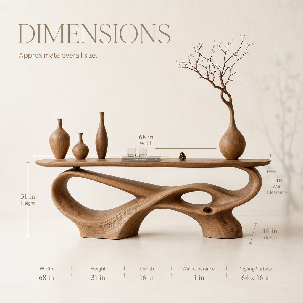 Caldera Organic Hall Console Table - product image 08