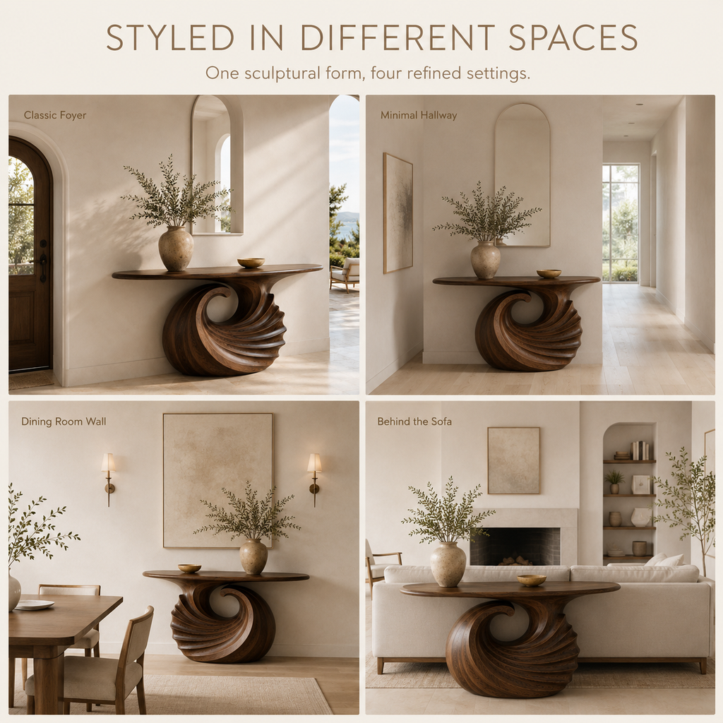Veyra Soft Curve Console Table - product image 11