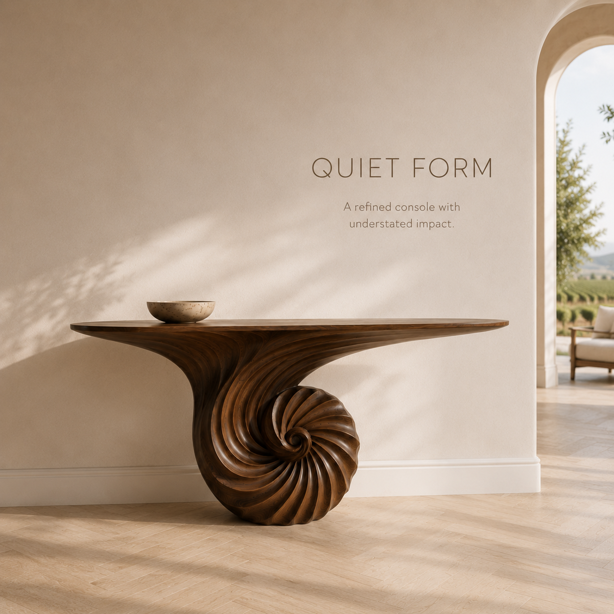 Liora Warm Walnut Console Table - product image 03