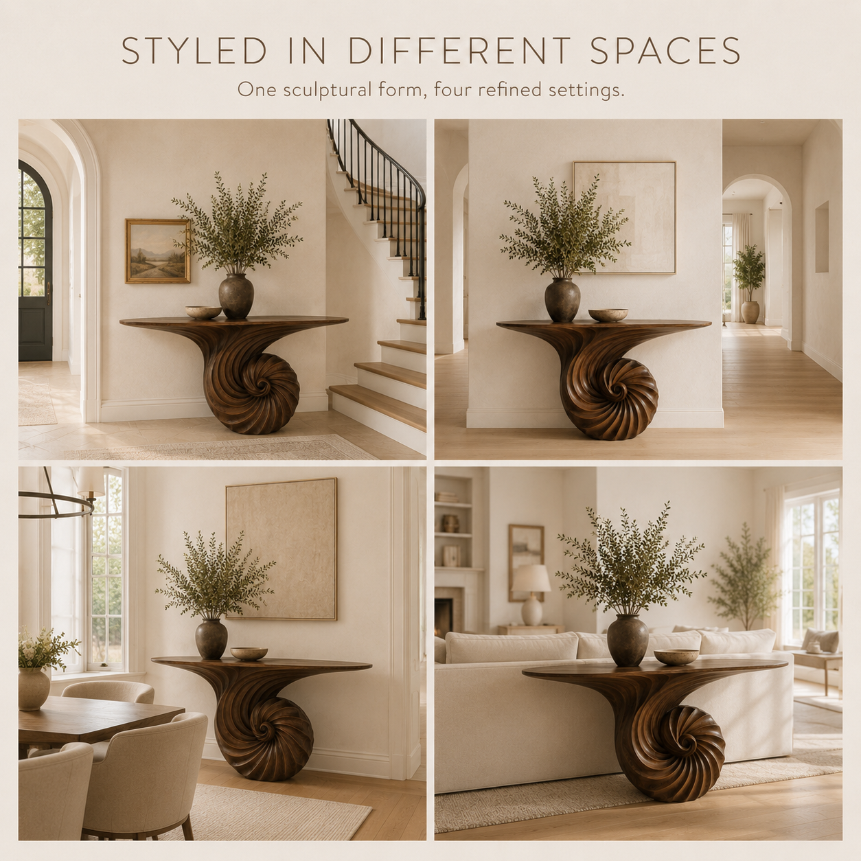 Liora Warm Walnut Console Table - product image 10