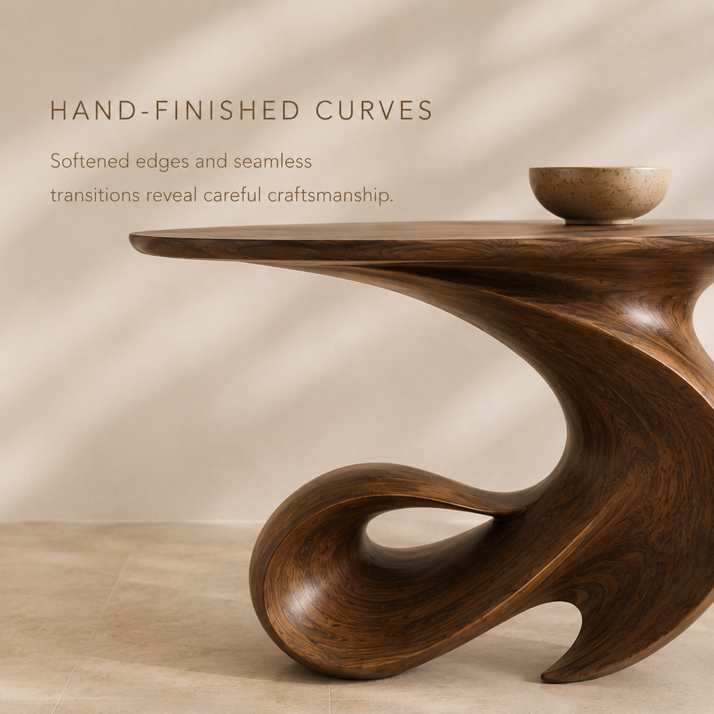 Brielle Sculpted Hall Console Table - product image 06