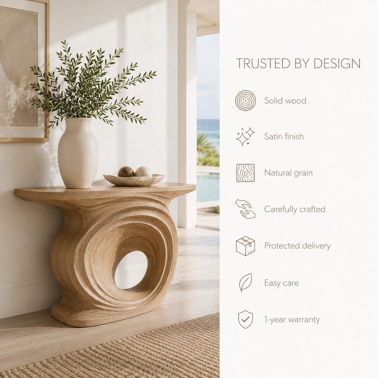 Orin Organic Modern Console Table - product image 09