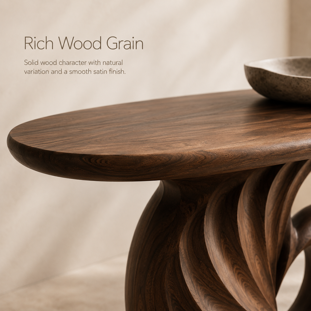 Selene Rounded Foyer Console Table - product image 05