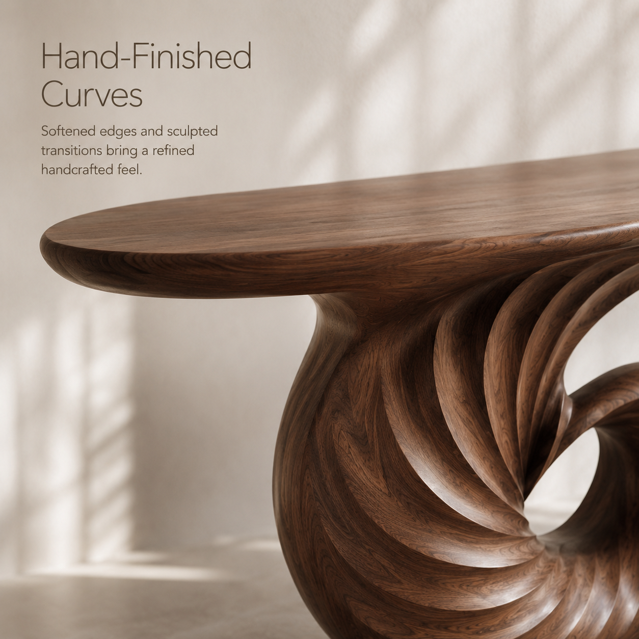 Selene Rounded Foyer Console Table - product image 06