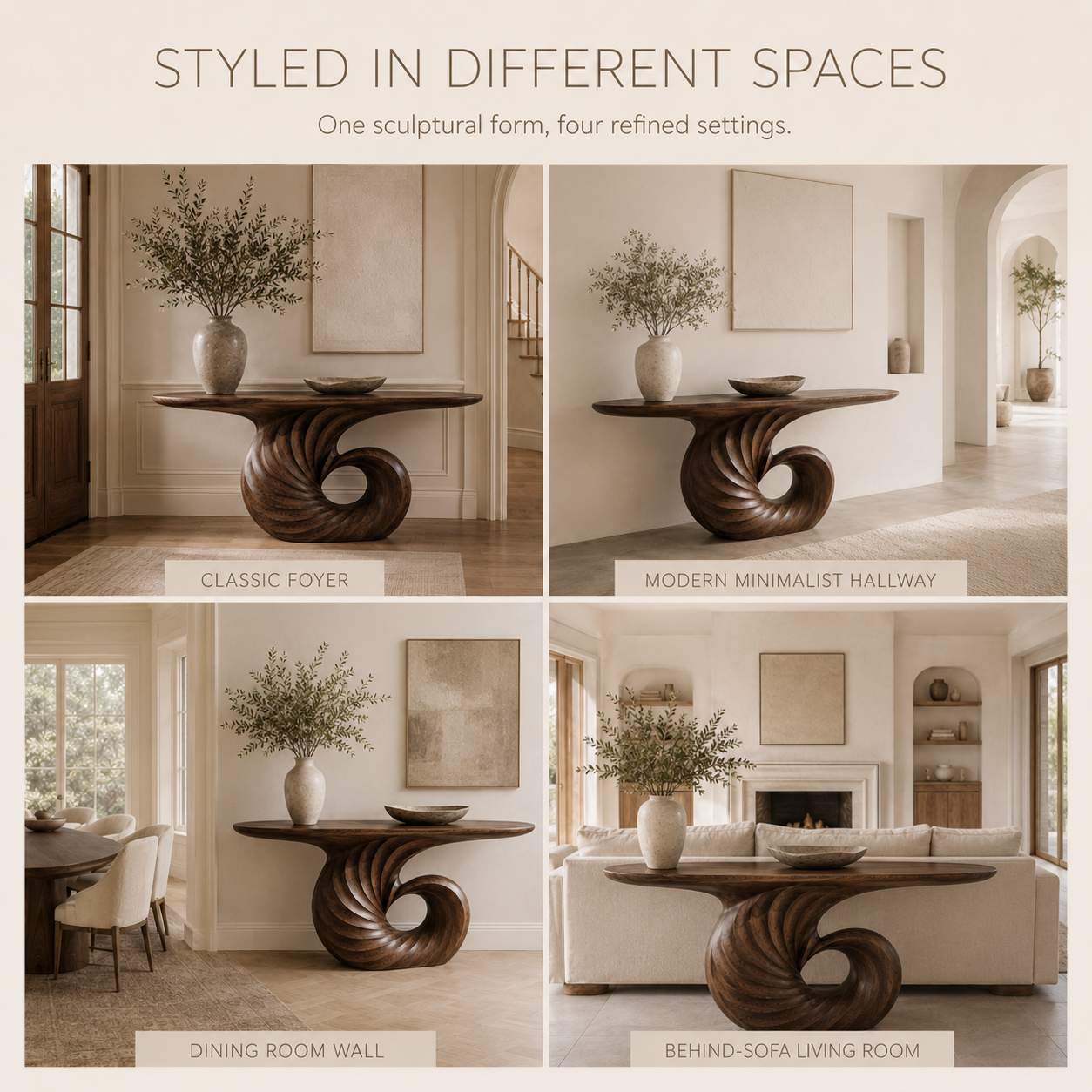 Selene Rounded Foyer Console Table - product image 11