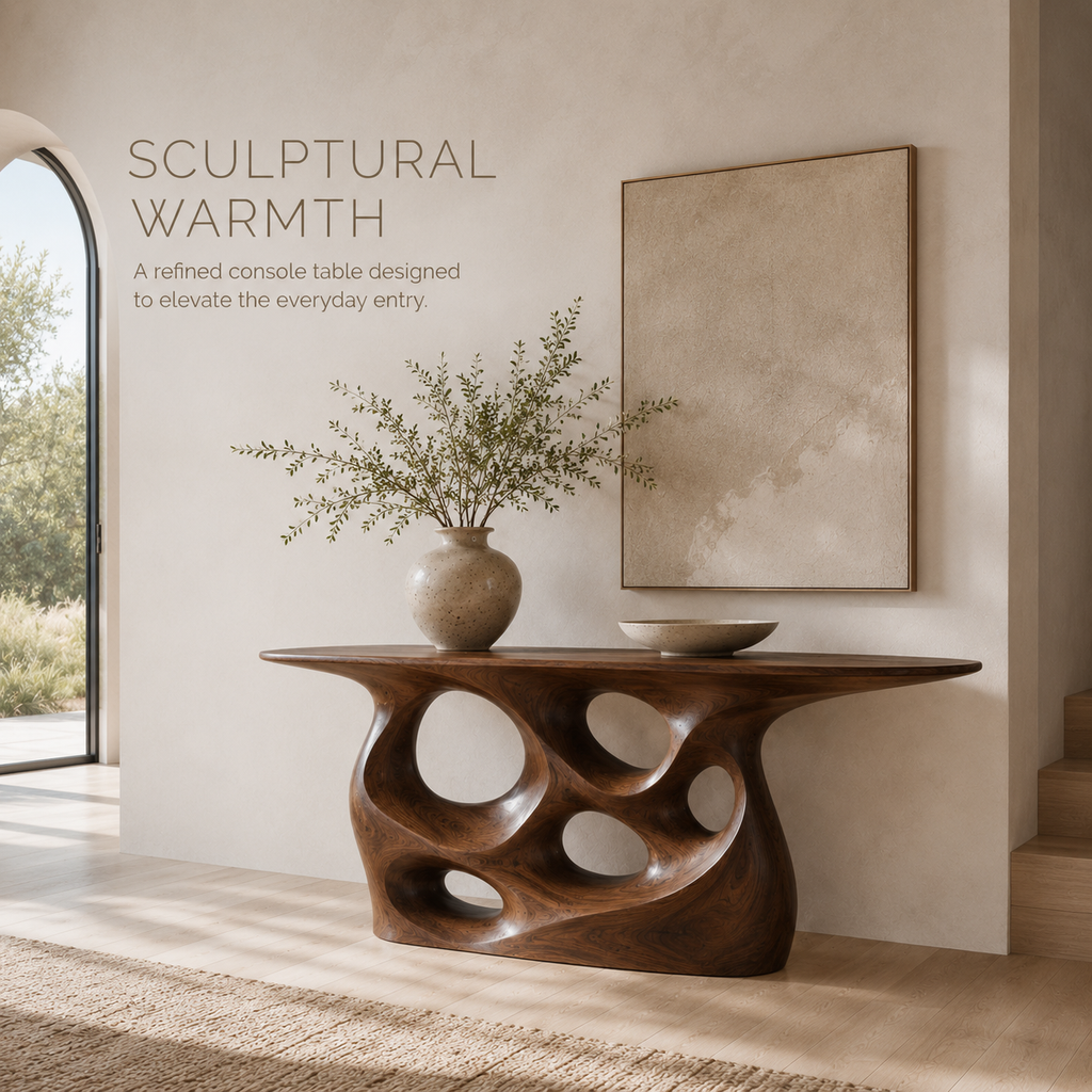 Mira Flow Wood Console Table - product image 02