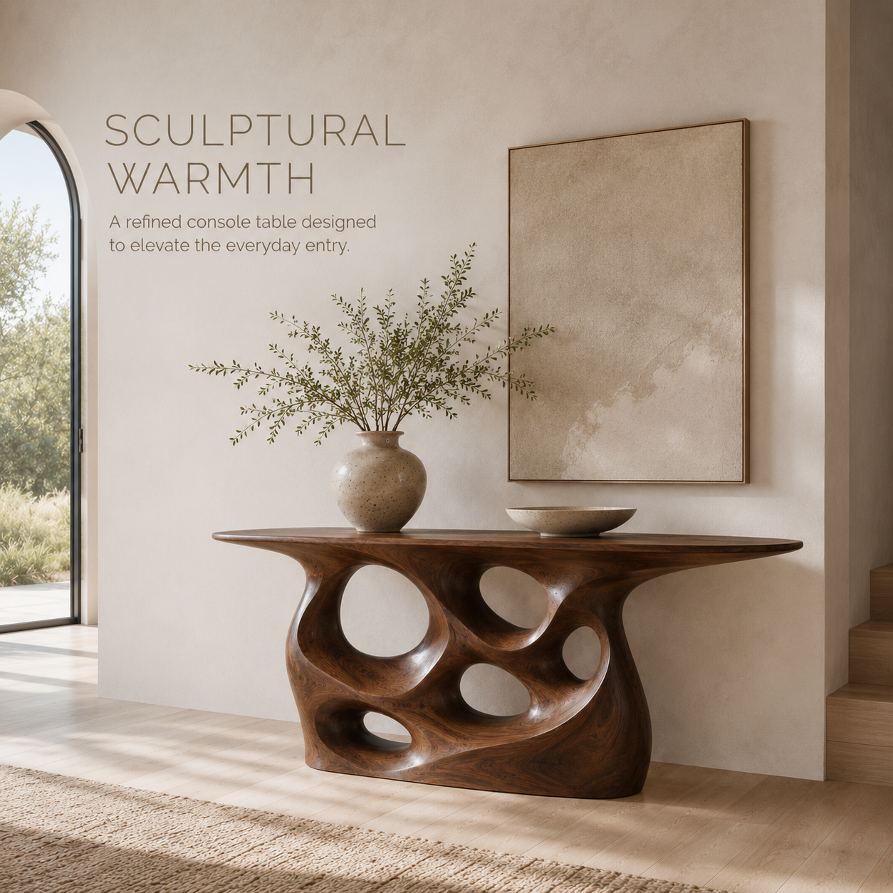 Mira Flow Wood Console Table - product image 02