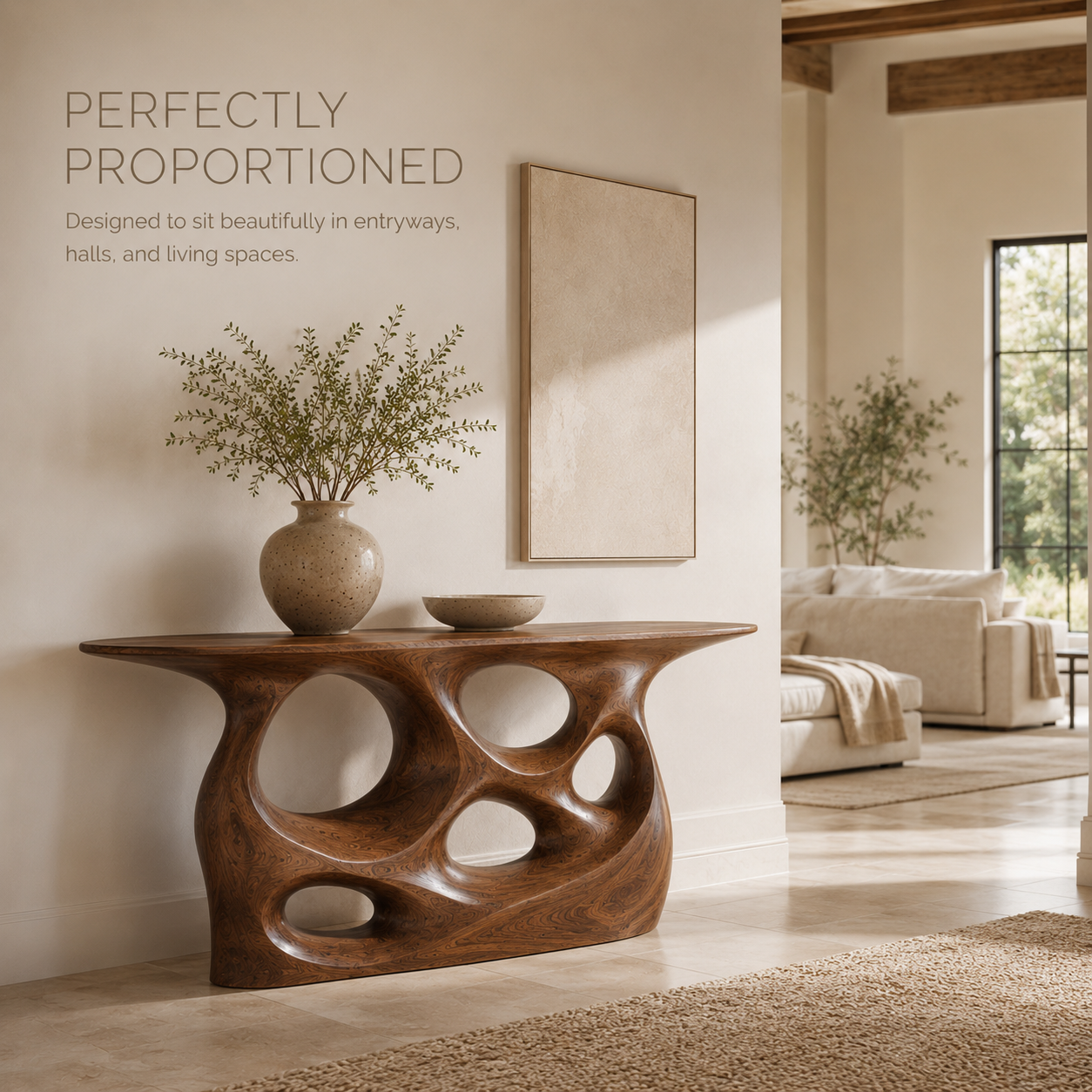 Mira Flow Wood Console Table - product image 04