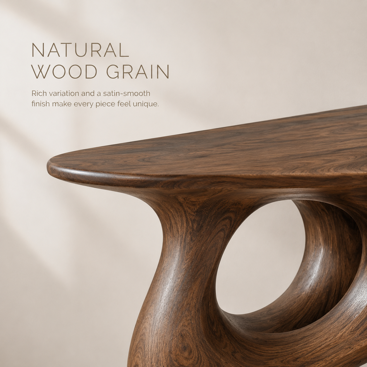 Mira Flow Wood Console Table - product image 05