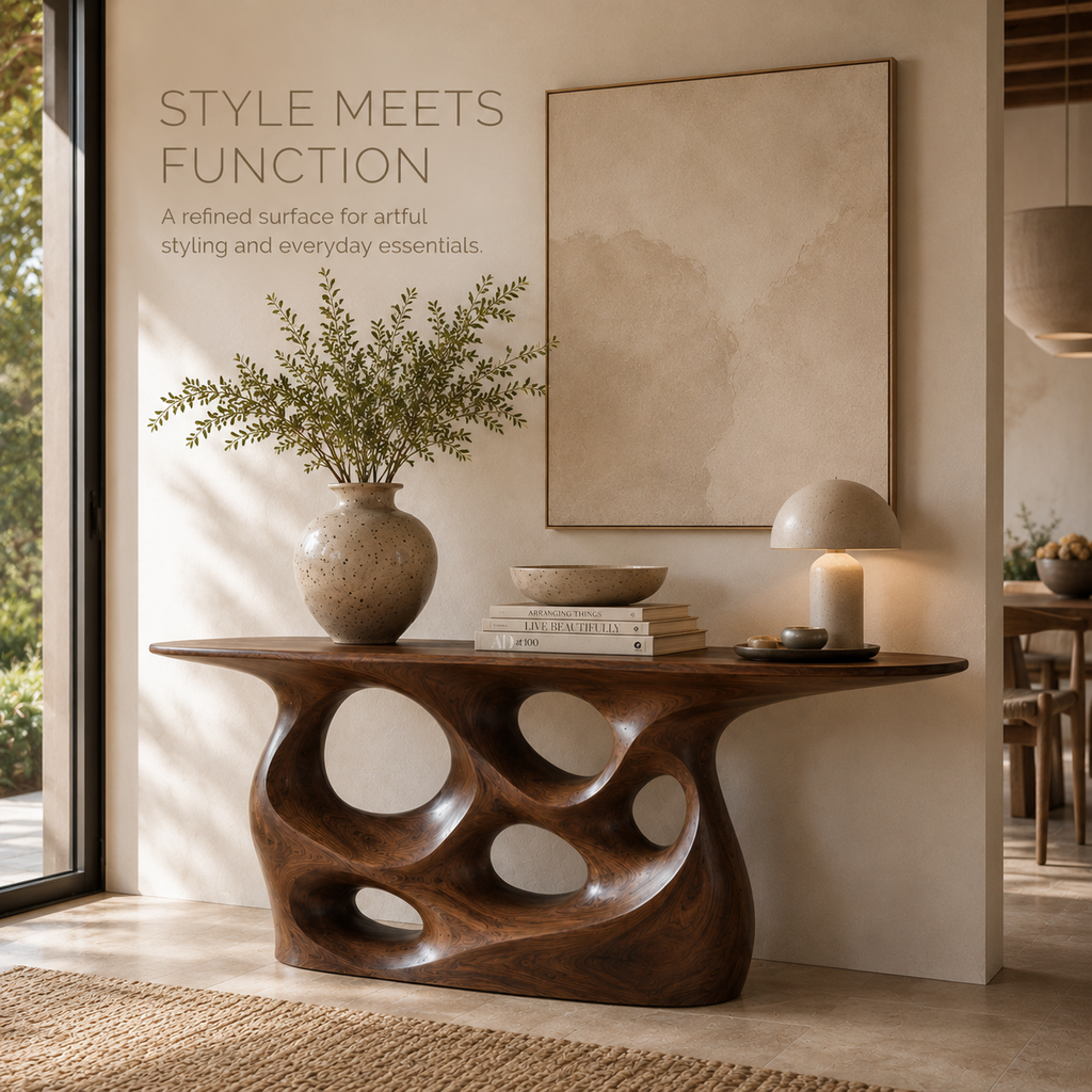 Mira Flow Wood Console Table - product image 07
