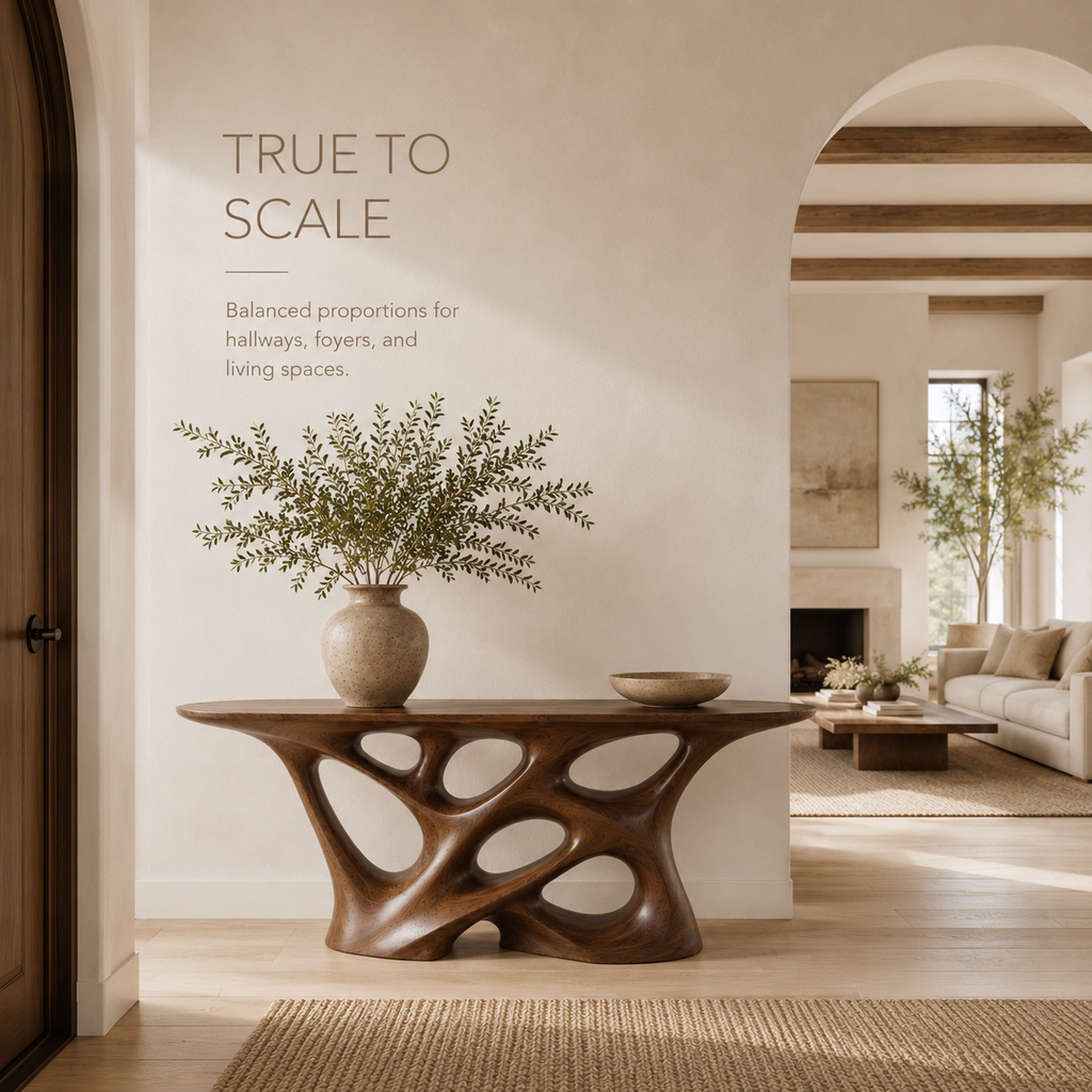 Vale Sculptural Entry Console Table - product image 04