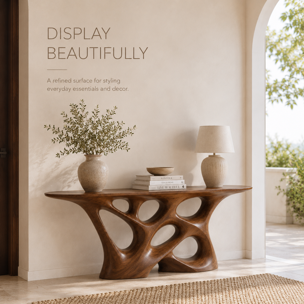 Vale Sculptural Entry Console Table - product image 07