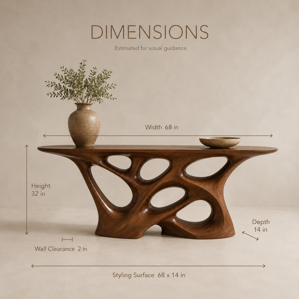 Vale Sculptural Entry Console Table - product image 08