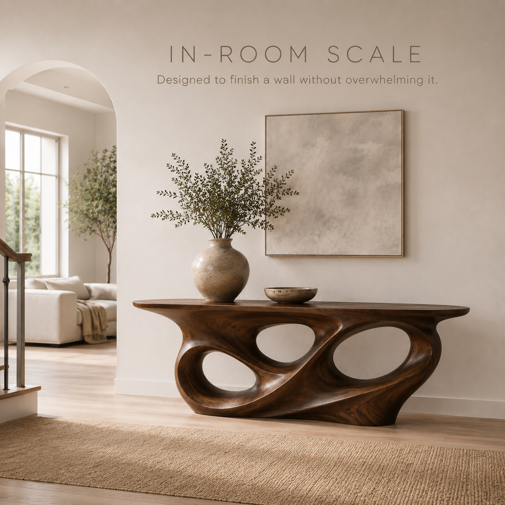 Celine Warm Modern Console Table - product image 04