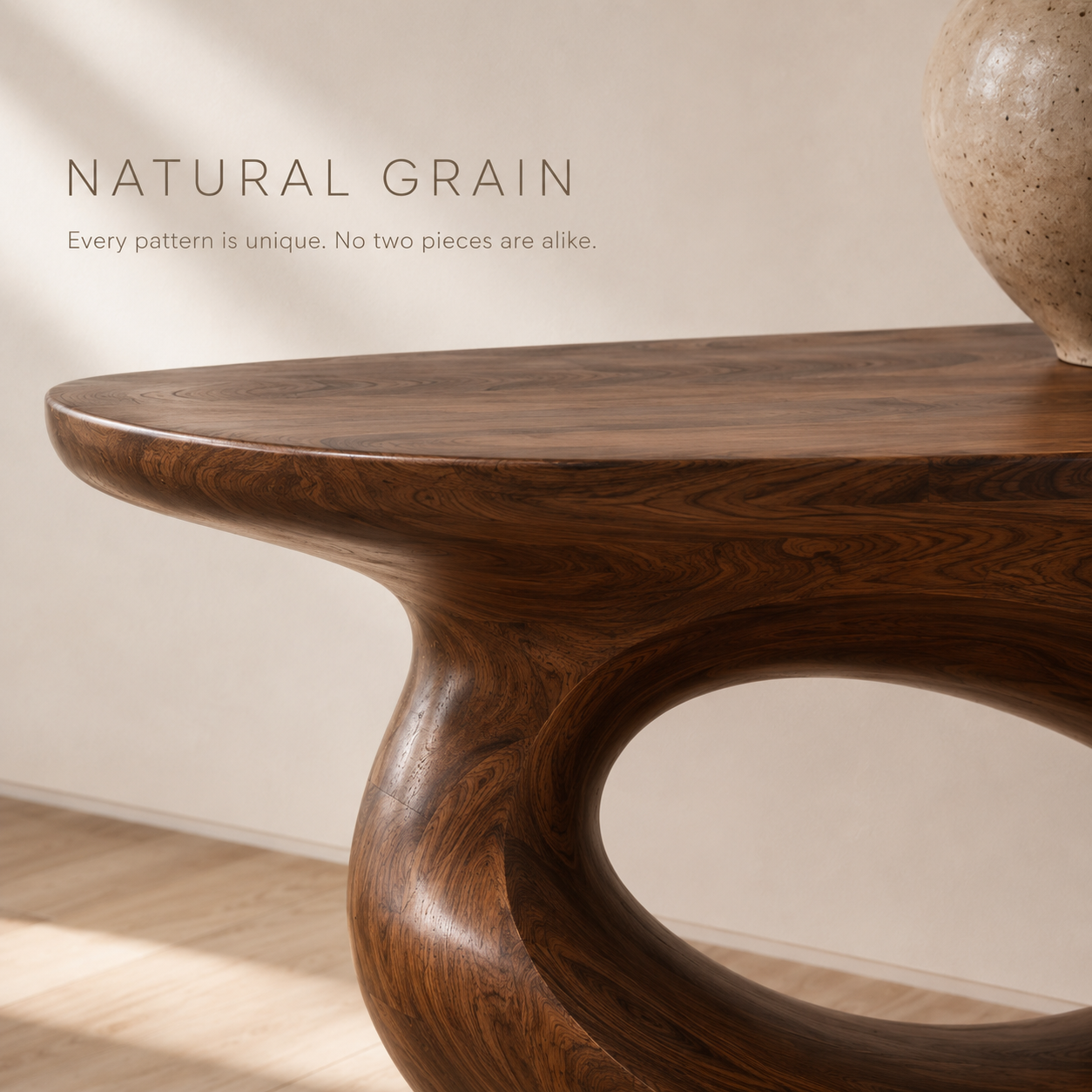 Celine Warm Modern Console Table - product image 05