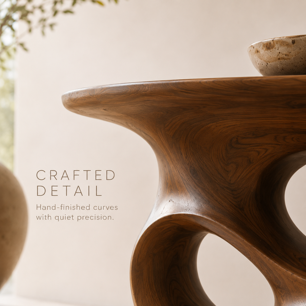 Celine Warm Modern Console Table - product image 06