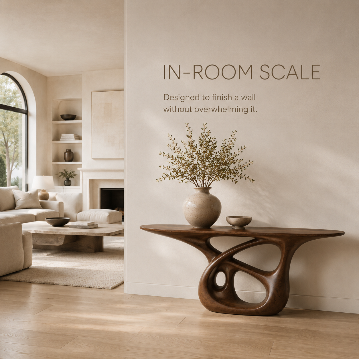 Aurelle Sculptural Console Table - product image 04