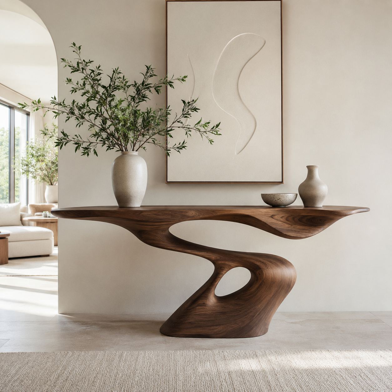 Caldera Organic Hall Console Table - main view