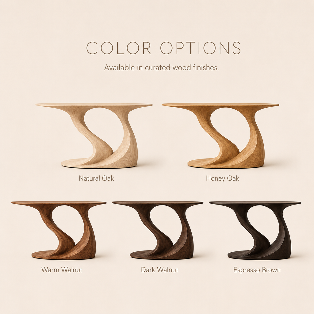 Soren Rounded Wood Console Table - product image 11
