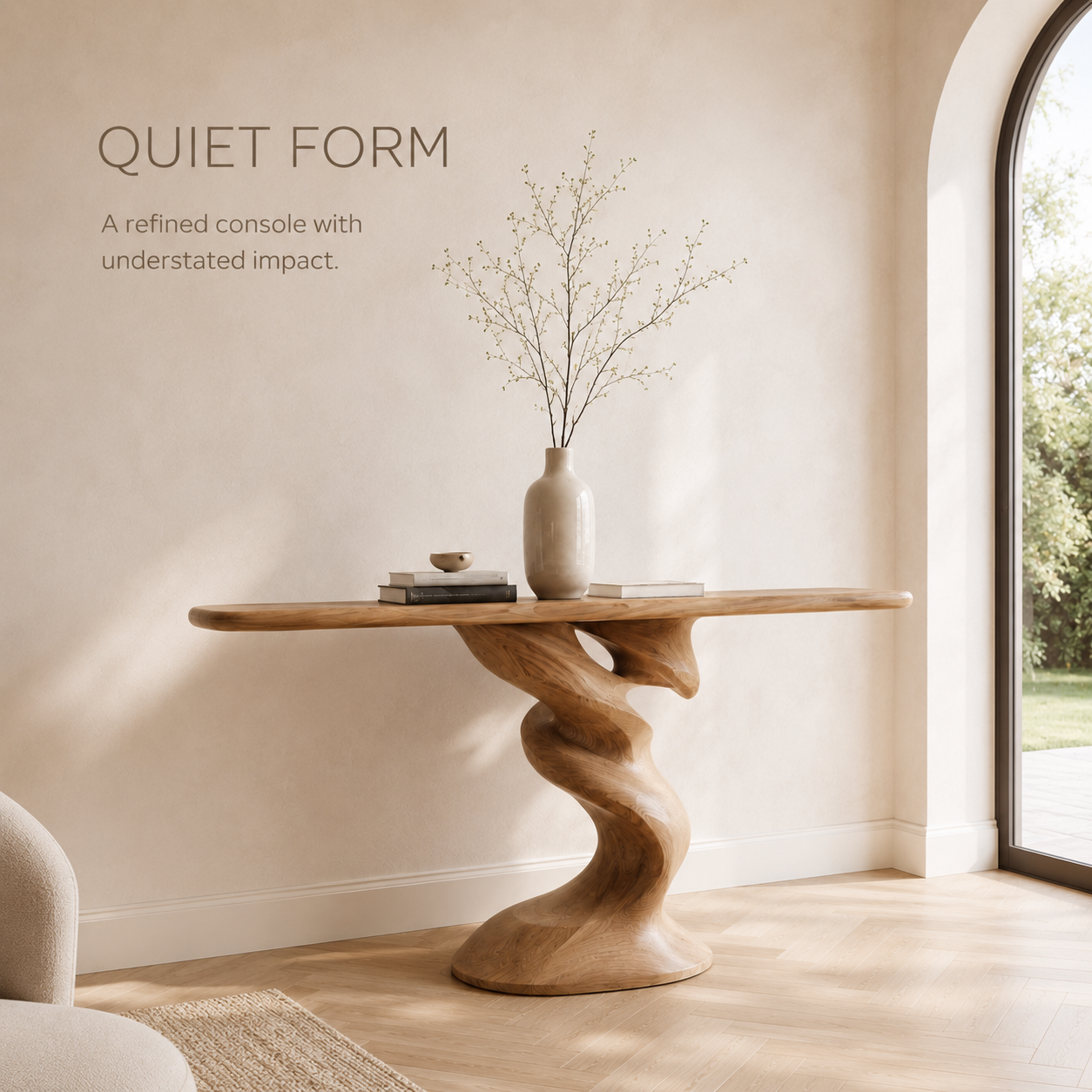 Liora Warm Walnut Console Table - product image 03