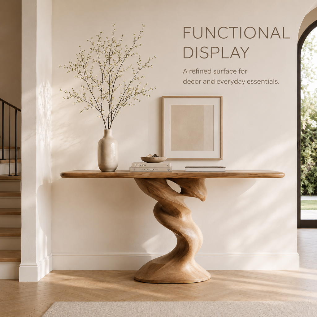 Liora Warm Walnut Console Table - product image 07
