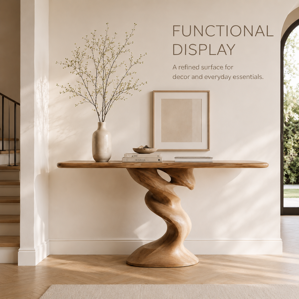 Liora Warm Walnut Console Table - product image 07