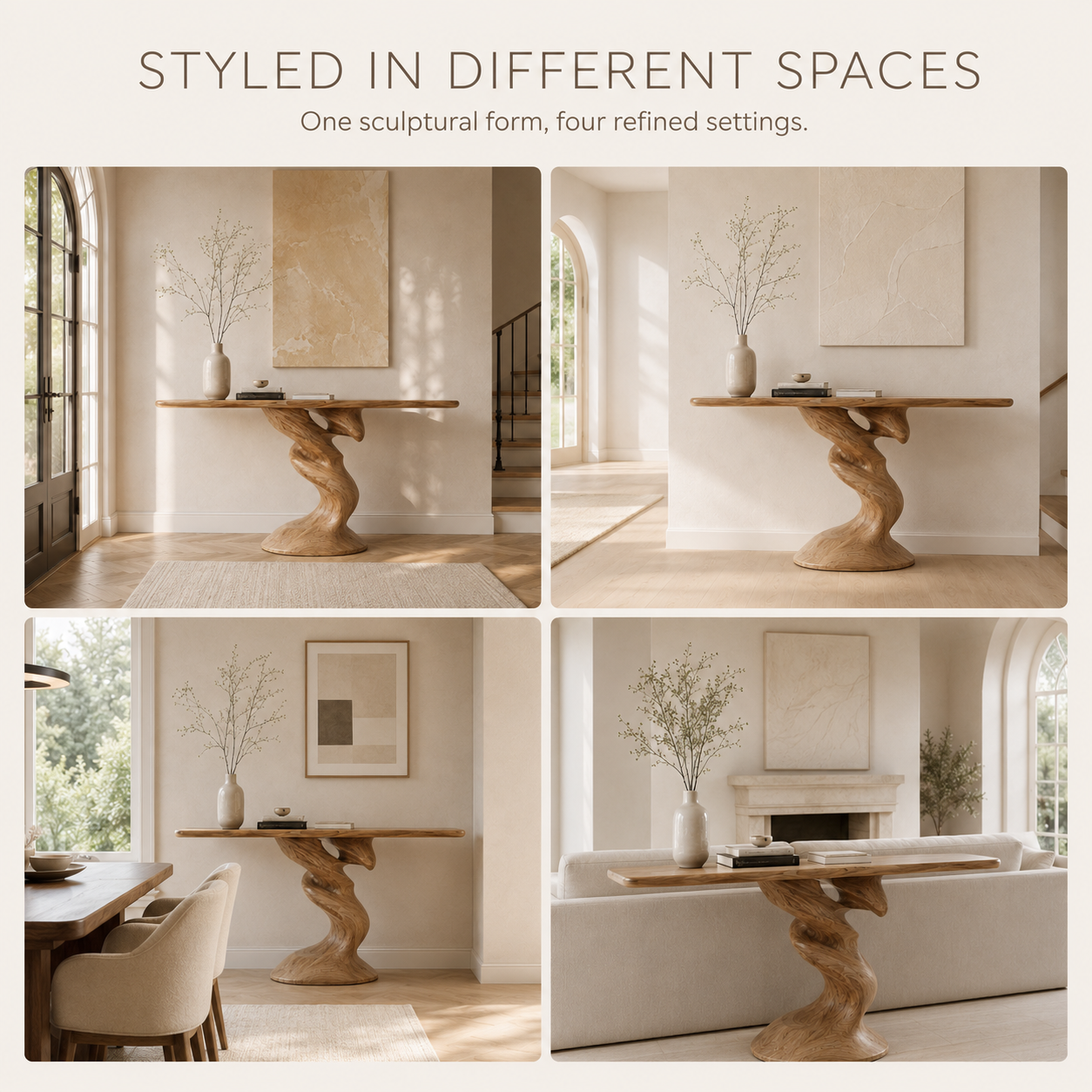 Liora Warm Walnut Console Table - product image 10