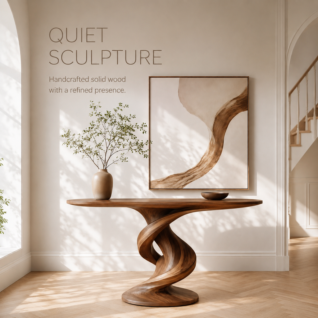 Brielle Sculpted Hall Console Table - product image 02