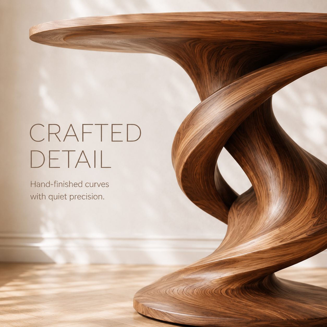 Brielle Sculpted Hall Console Table - product image 06
