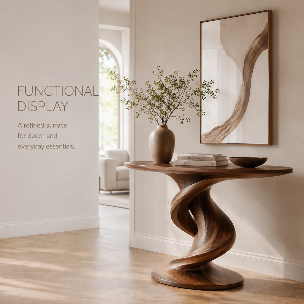 Brielle Sculpted Hall Console Table - product image 07