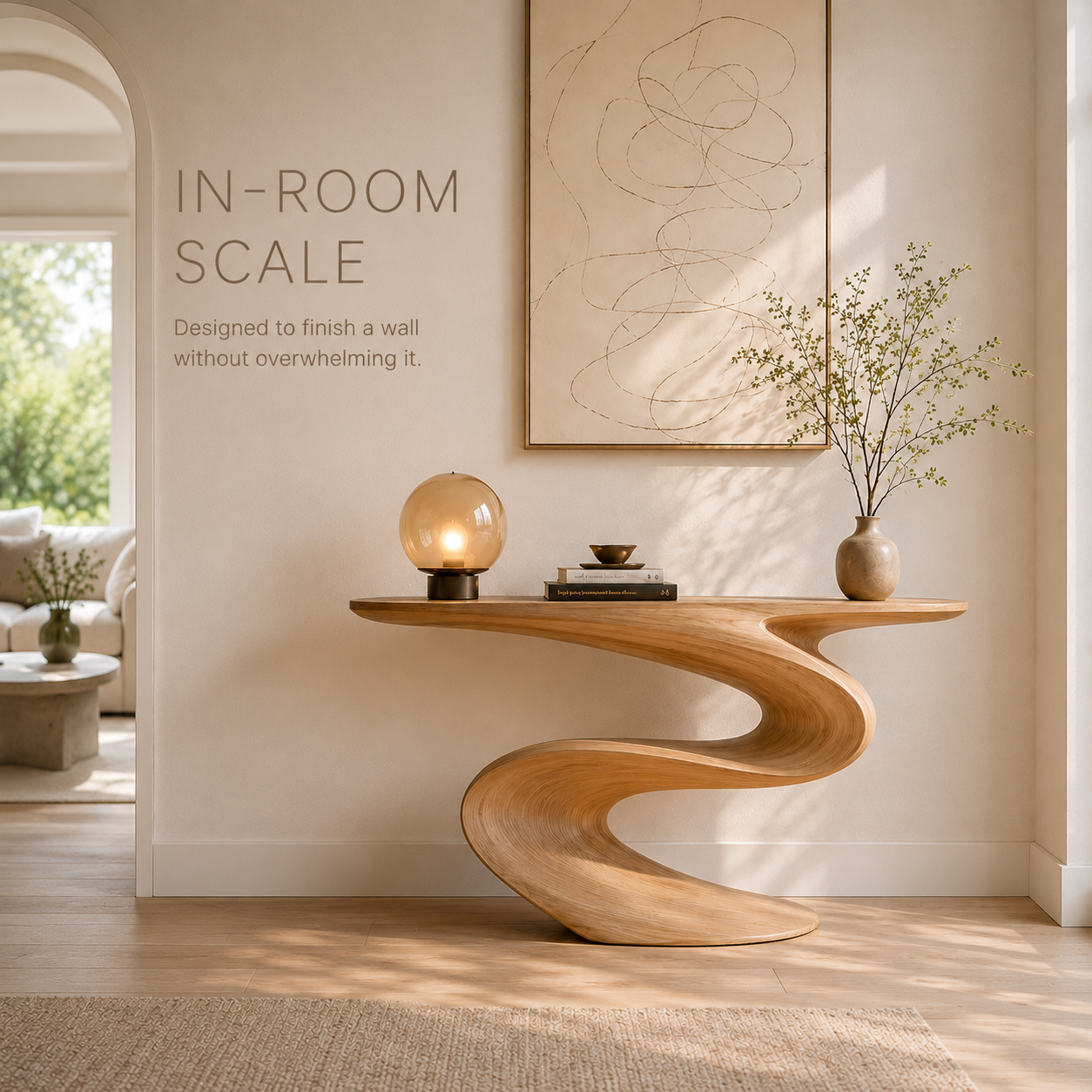 Orin Organic Modern Console Table - product image 04