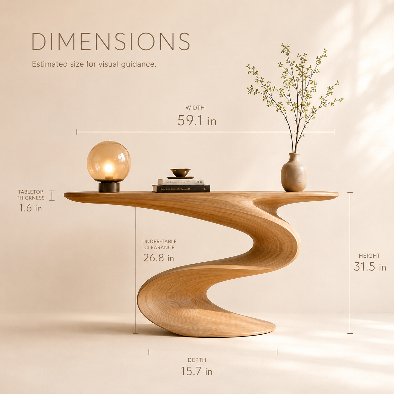 Orin Organic Modern Console Table - product image 08