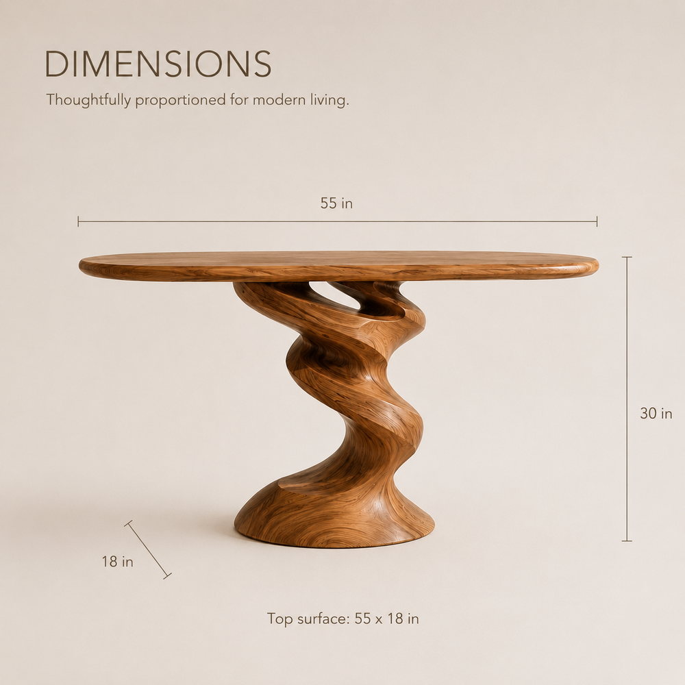 Selene Rounded Foyer Console Table - product image 08