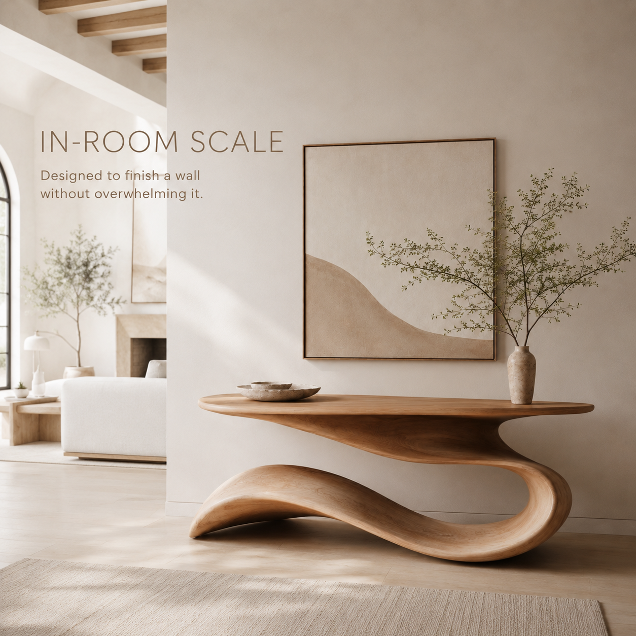 Mira Flow Wood Console Table - product image 04