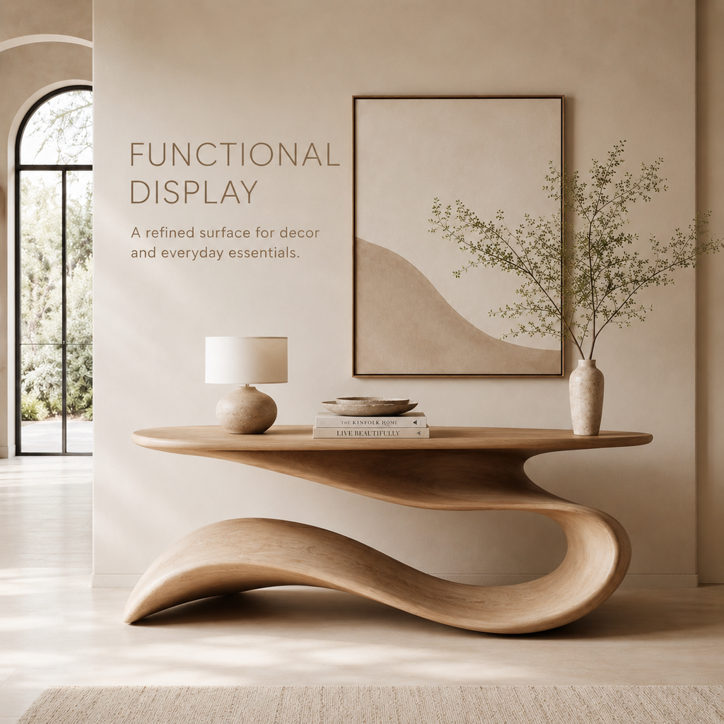 Mira Flow Wood Console Table - product image 07