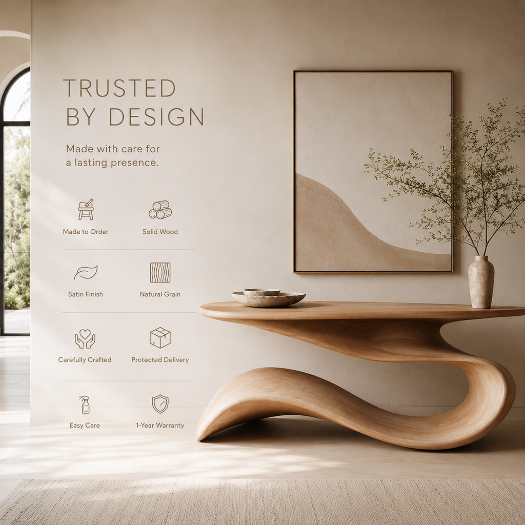 Mira Flow Wood Console Table - product image 09