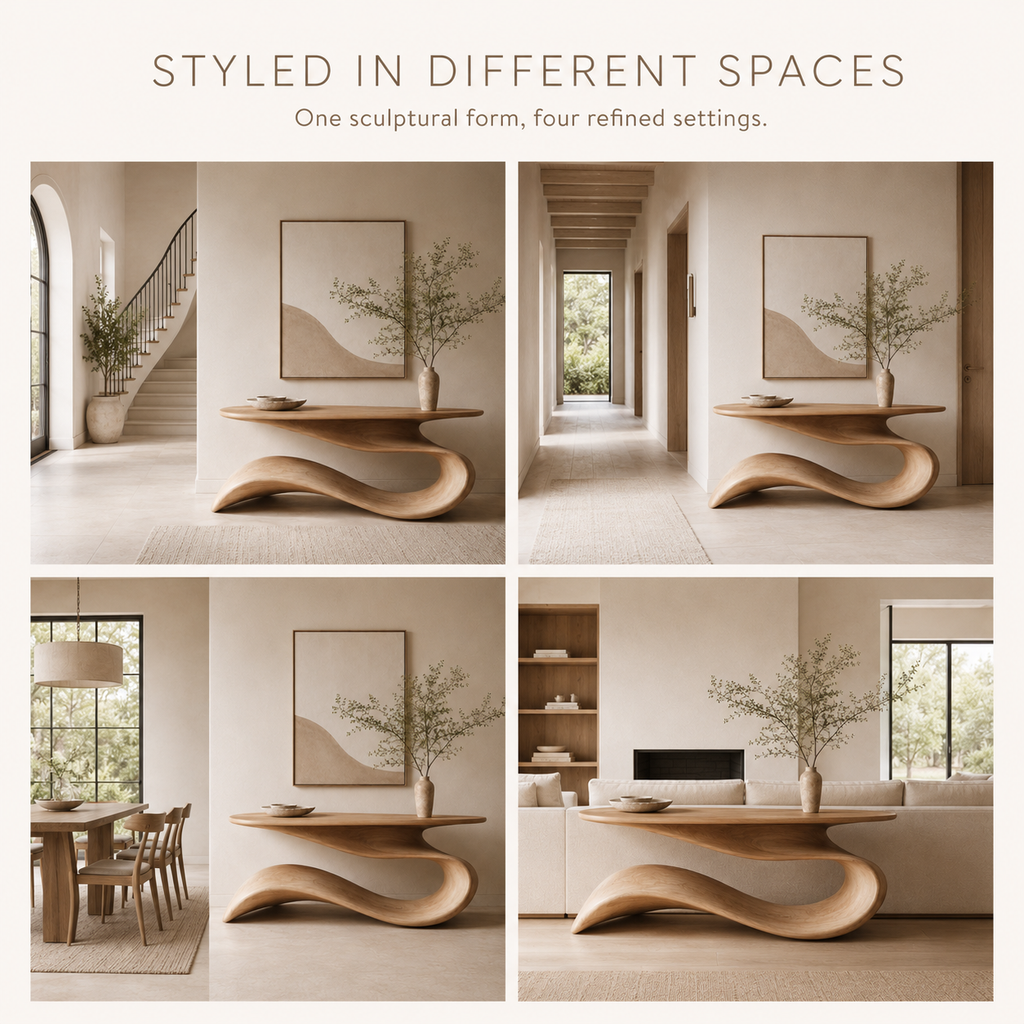 Mira Flow Wood Console Table - product image 10