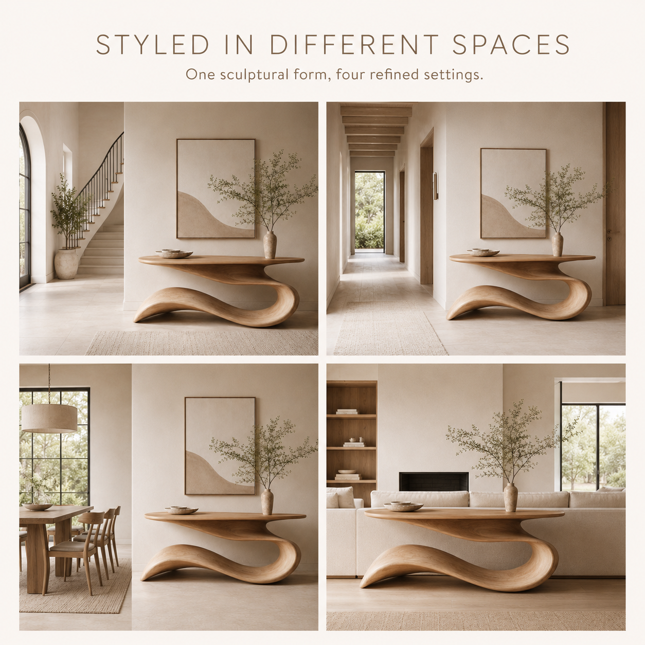 Mira Flow Wood Console Table - product image 10
