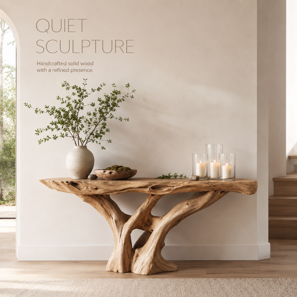 Vale Sculptural Entry Console Table - product image 02