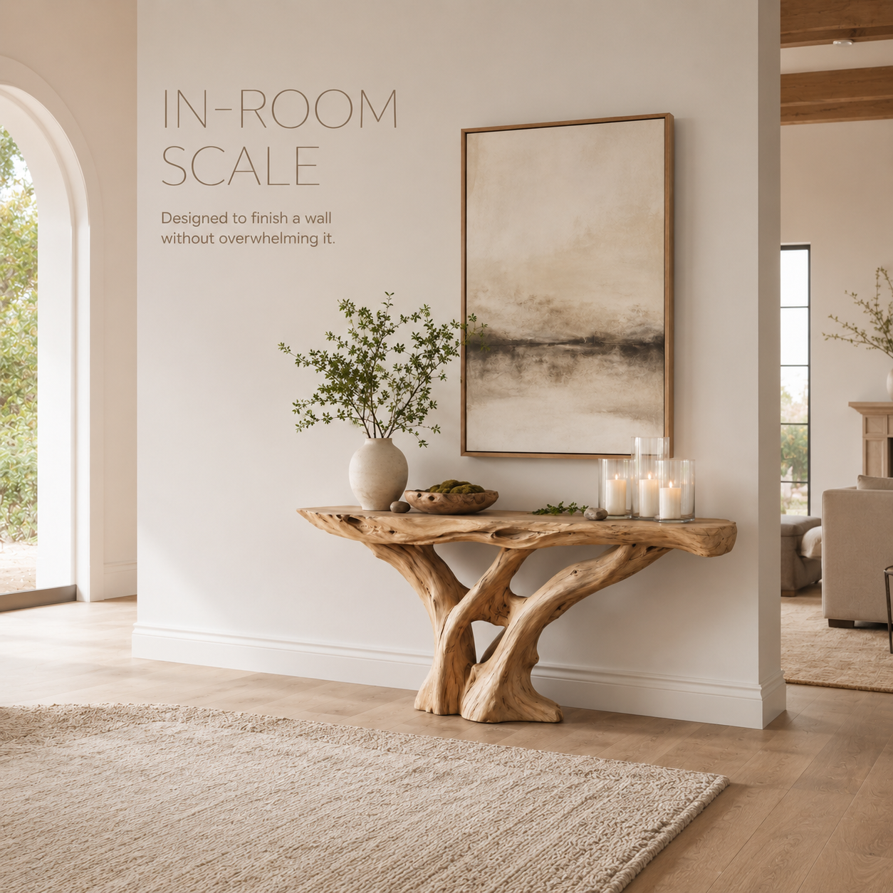 Vale Sculptural Entry Console Table - product image 04