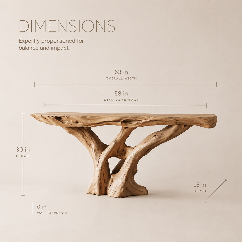 Vale Sculptural Entry Console Table - product image 08
